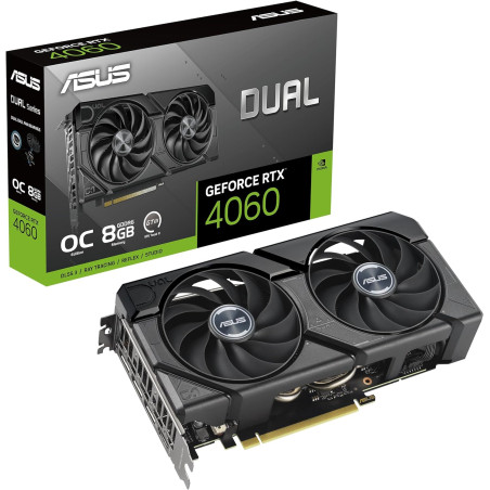 Asus Scheda Video NVidia Dual GeForce RTX4060 OC 2535MHz 8GB GDDR6