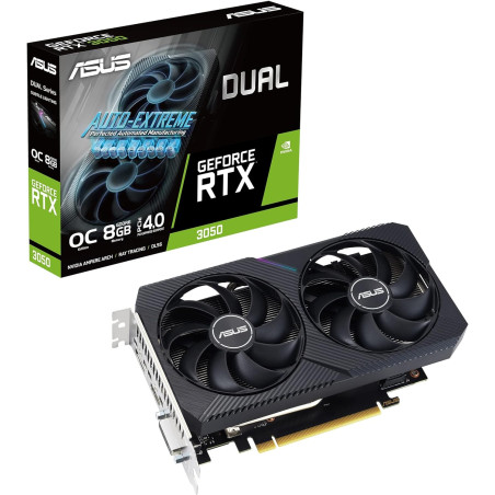 Asus Scheda Video NVidia Dual GeForce RTX3050 V2 OC 1852MHz 8GB GDDR6
