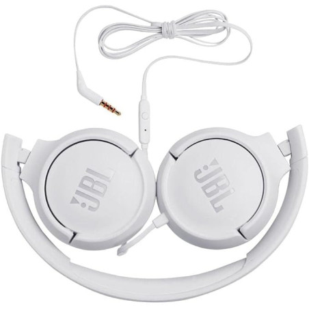 JBL Cuffie Wired Filo Tune 500 T500 +Mic White