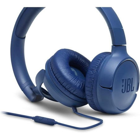 JBL Cuffie Wired Filo Tune 500 T500 +Mic Blue