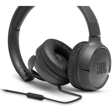 JBL Cuffie Wired Filo Tune 500 T500 +Mic Black