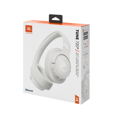 JBL Cuffie Bluetooth Tune 720BT T720BT +Mic White