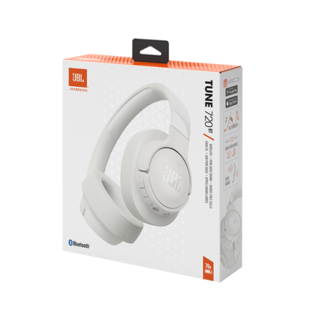 JBL Cuffie Bluetooth Tune 720BT T720BT +Mic White