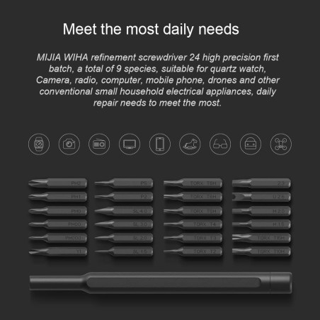 Xiaomi Mi x Wiha Cacciaviti di precisione 24 pezzi BHR4680GL