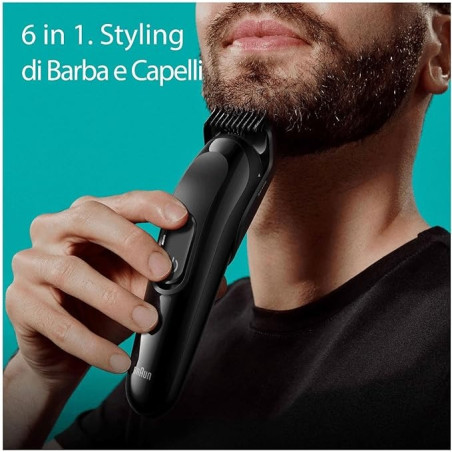 Braun Regolabarba e Capelli Series 3 MGK3410 Nero