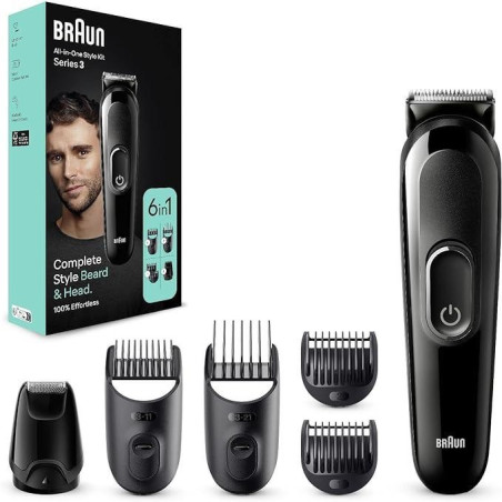 Braun Regolabarba e Capelli Series 3 MGK3410 Nero