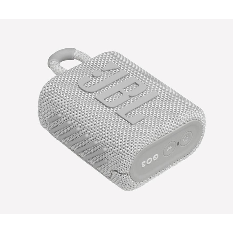 JBL GO3 Portable BT Speaker White