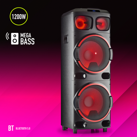 NGS Spekear Wild Dub 3 DJ Party RGB TWS 1200W Nera