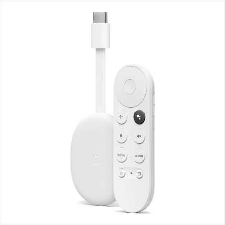 Google Chromecast con Google TV 1080p HD Bianco Ghiaccio