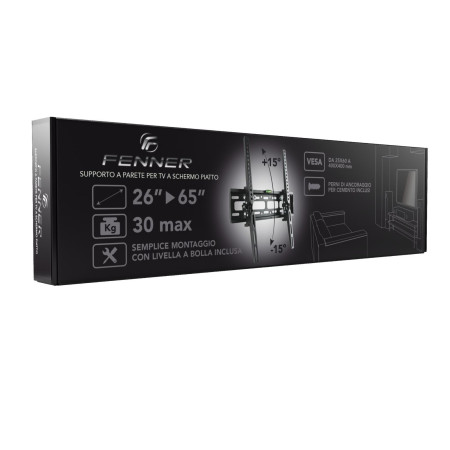 Fenner Tech Staffa TV FN-C40 26"-65" Tilt Ultra Flat 30Kg