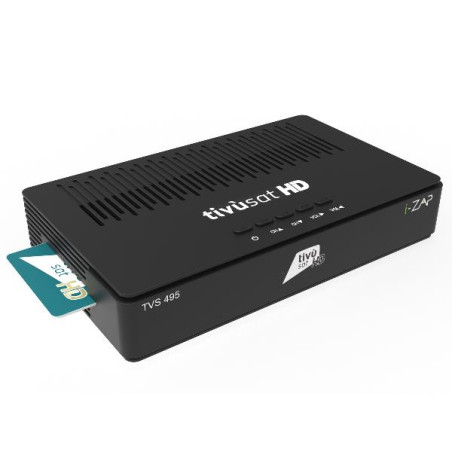 I-Zap Decoder TVS495 DVB-S2 HEVC 10 BIT HD/USB Tivùsat + Telecomando Universale 2in1