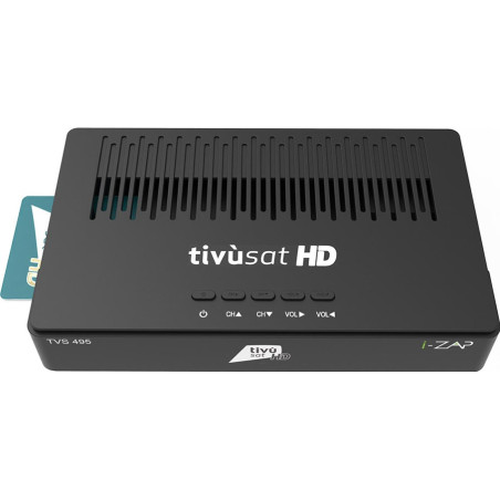 I-Zap Decoder TVS495 DVB-S2 HEVC 10 BIT HD/USB Tivùsat + Telecomando Universale 2in1