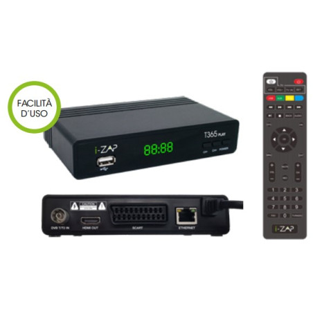 I-Zap Decoder ST395 Play DVB-T2 DVB-S2 HEVC 10 BIT HD HDMI/USB/LAN