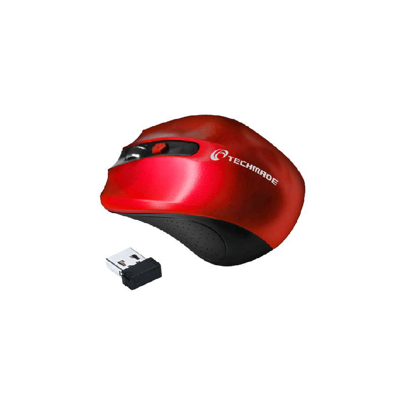 Techmade Mouse Wireless TM-XJ30-RED Red