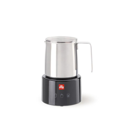 illy Milk Frother Cappuccinatore Montalatte Elettrico Nero Inox