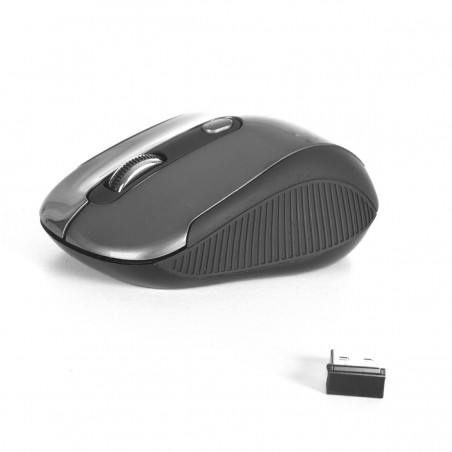 NGS Mouse Mini Wireless Haze 1600dpi 3 tasti Nero/Argento