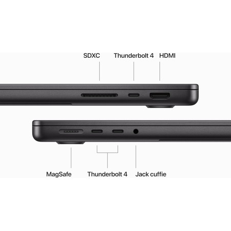 Apple MacBook Pro 2024 14" M3 8C/10G 16/1TB Space Grey MXE03T/A