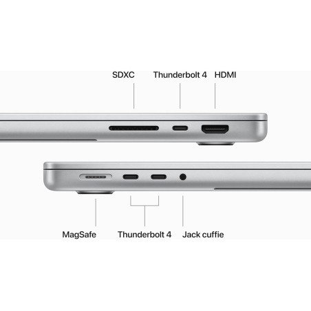 Apple MacBook Pro 2024 14" M3 8C/10G 16/1TB Silver MXE13T/A