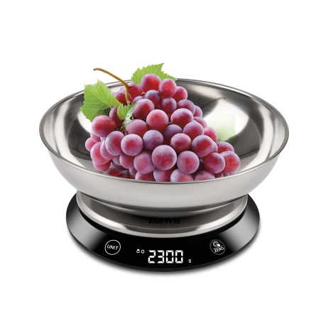 Girmi Bilancia Cucina Elettronica + Ciotola PS84 Tara Timer 1Gr/5Kg