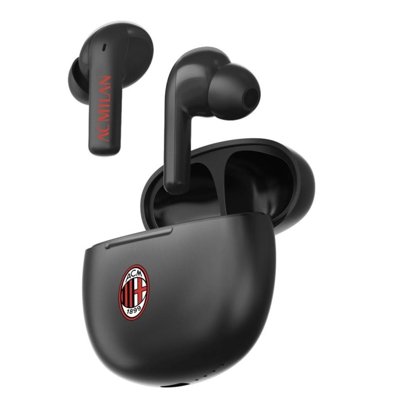 Techmade Earbuds Doppio Mic Ufficiali AC Milan