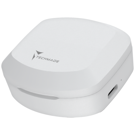 Techmade Auricolari TM-K175-WH Senza Filo Con Box Ricarica Bianco