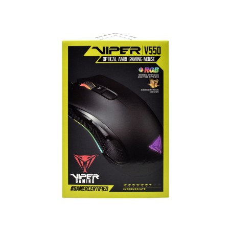 Patriot Viper Mouse Ottico da Gaming V550 RGB 10.000DPI 9 Pulsanti