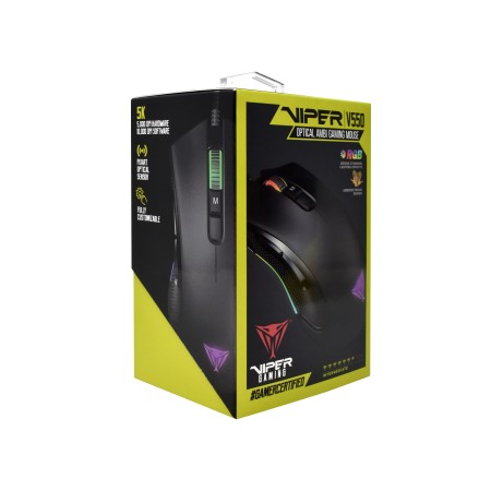 Patriot Viper Mouse Ottico da Gaming V550 RGB 10.000DPI 9 Pulsanti
