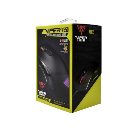 Patriot Viper Mouse Ottico da Gaming V550 RGB 10.000DPI 9 Pulsanti