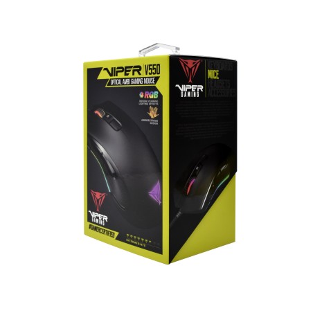 Patriot Viper Mouse Ottico da Gaming V550 RGB 10.000DPI 9 Pulsanti