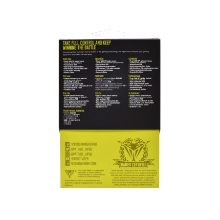 Patriot Viper Mouse Ottico da Gaming V550 RGB 10.000DPI 9 Pulsanti