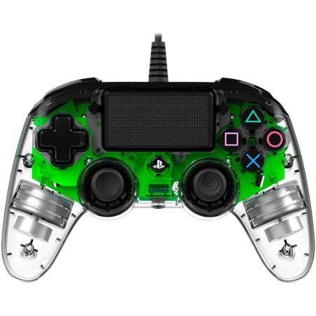 PS4 Nacon Wired Illuminated Compact Controller Light Edition - Green
