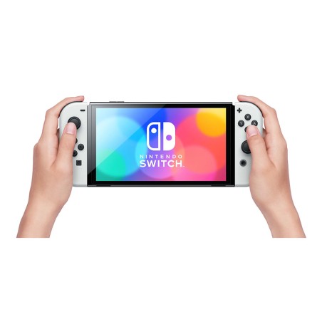 Nintendo Switch Console OLED White +Super Mario Wonder + 12 NSO