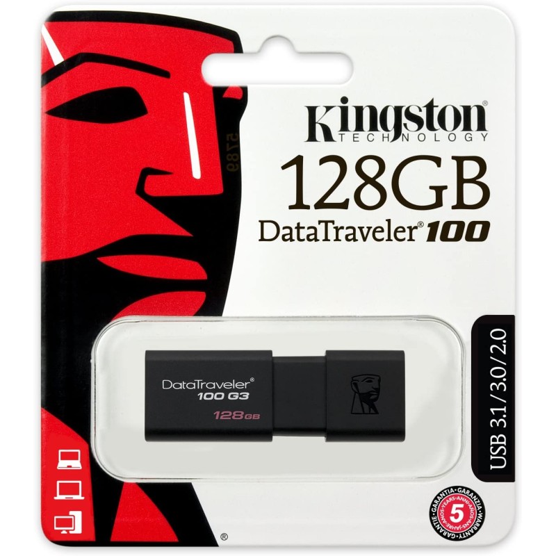 Kingston Pendrive USB-A 3.0 128GB DT100G3/128GB