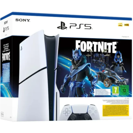 Sony PlayStation 5 PS5 Slim Disc 1TB White Fortnite Voucher Edition EU