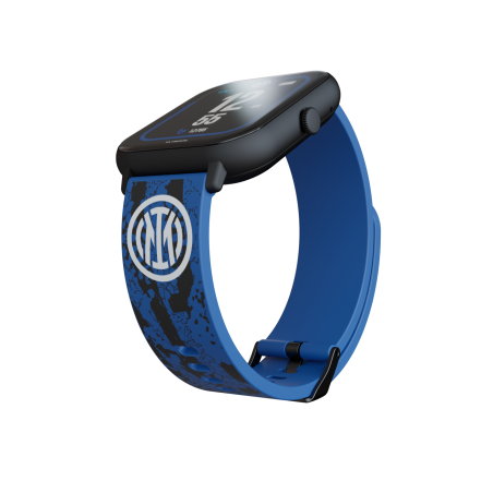 Techmade Smartwatch Inter Cassa Nera Cint. Nero e Blu 1.83"